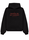 WANNA BE MY CARDIO? Hoodie Dark Red